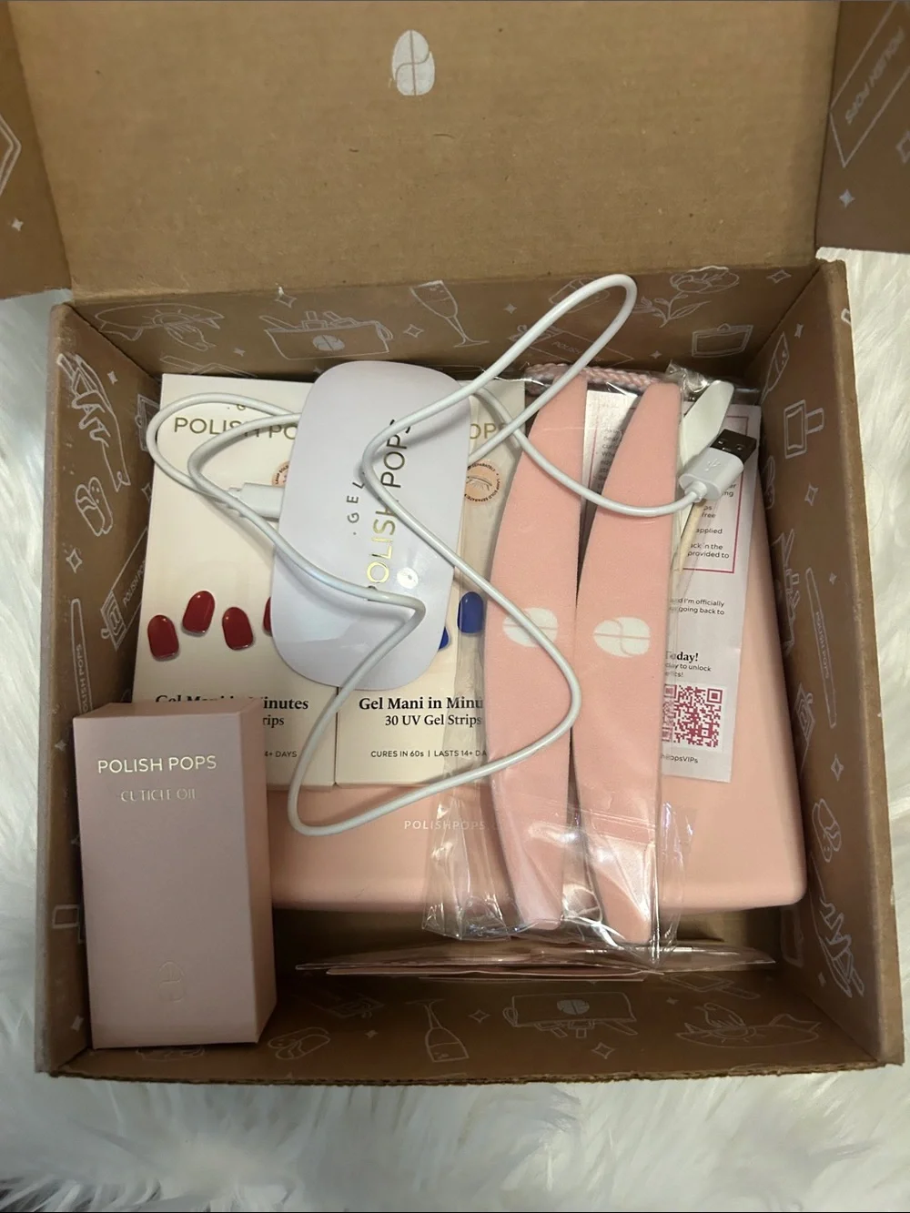 New Gel Polish Pops Manicure Kit - Pink Accessories Set